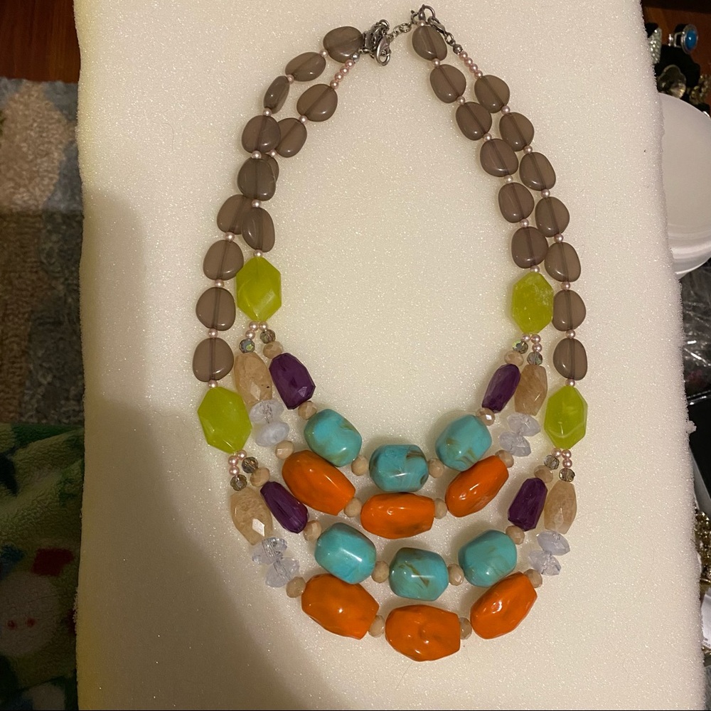 5 for $25 Premier Designs Multi Color Strand Stone Necklace